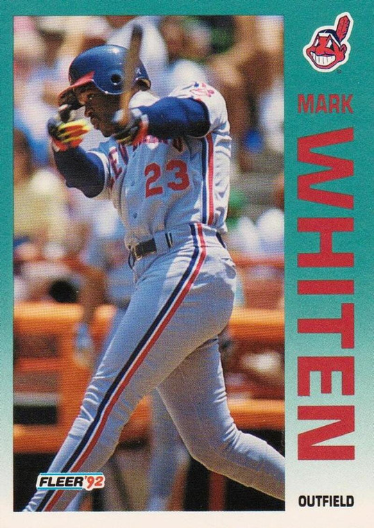 1992 Fleer #126 Mark Whiten VG Cleveland Indians 