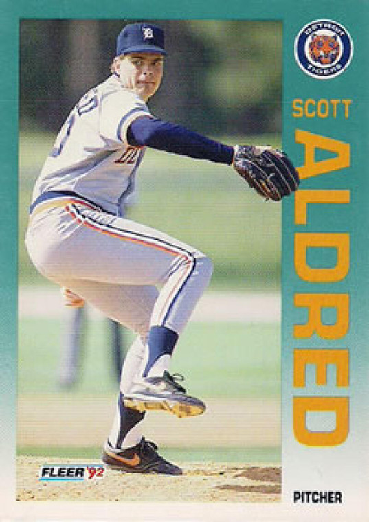 1992 Fleer #127 Scott Aldred VG Detroit Tigers 