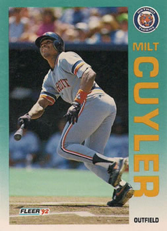 1992 Fleer #130 Milt Cuyler VG Detroit Tigers 