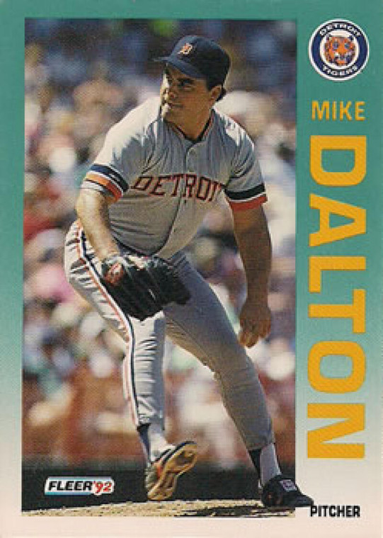 1992 Fleer #131 Mike Dalton VG RC Rookie Detroit Tigers 
