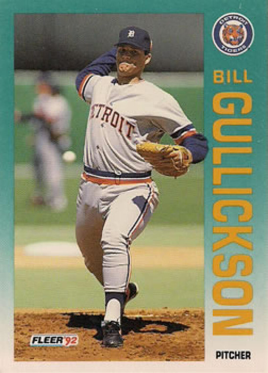 1992 Fleer #137 Bill Gullickson VG Detroit Tigers 