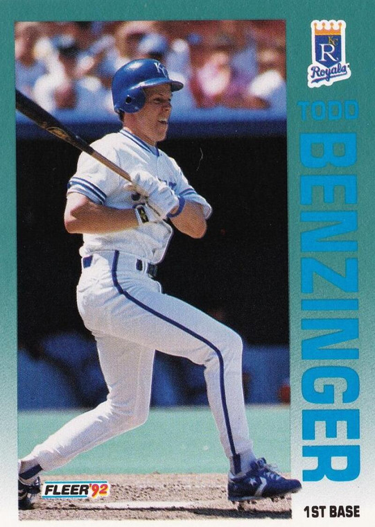 1992 Fleer #152 Todd Benzinger VG Kansas City Royals 