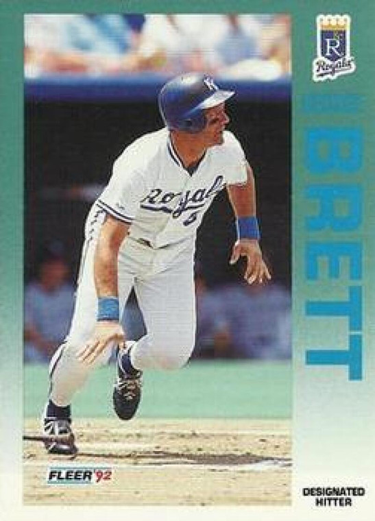 1992 Fleer #154 George Brett VG Kansas City Royals 