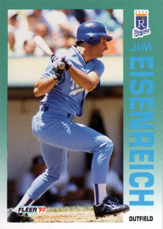 1992 Fleer #156 Jim Eisenreich VG Kansas City Royals 