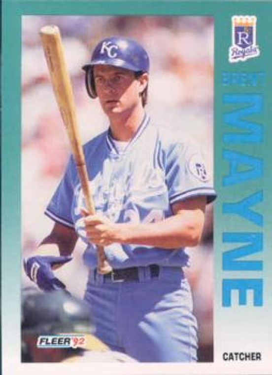 1992 Fleer #162 Brent Mayne VG Kansas City Royals 