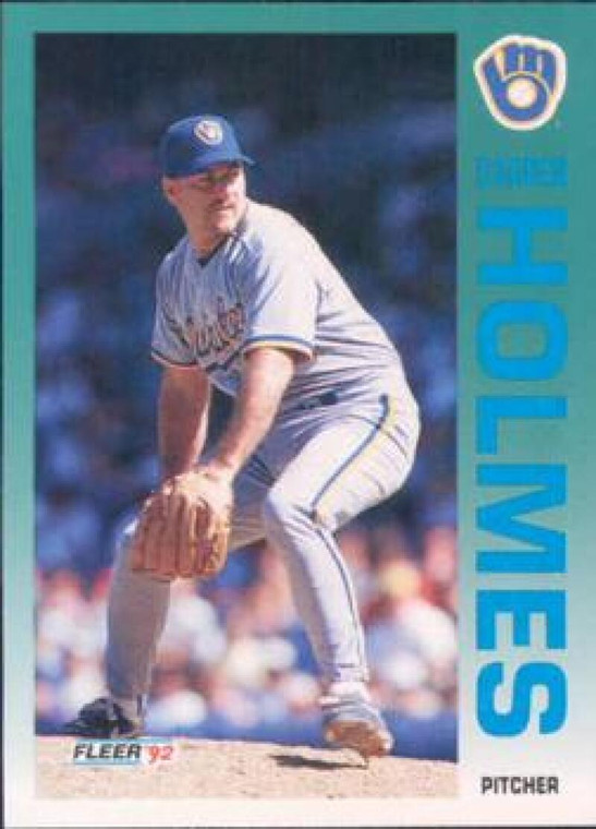 1992 Fleer #179 Darren Holmes VG Milwaukee Brewers 