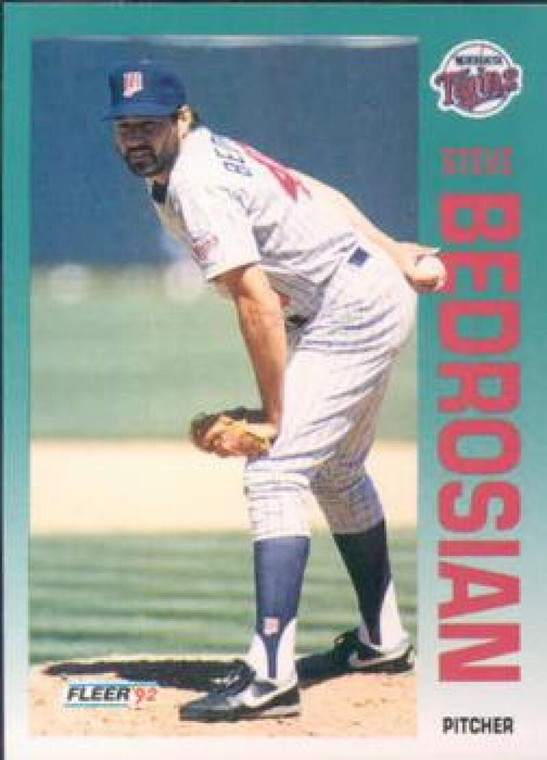 1992 Fleer #197 Steve Bedrosian VG Minnesota Twins 