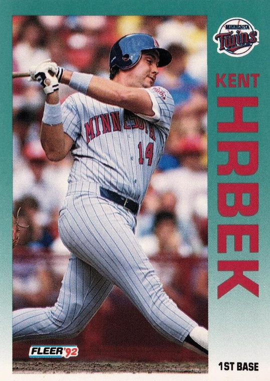 1992 Fleer #205 Kent Hrbek VG Minnesota Twins 