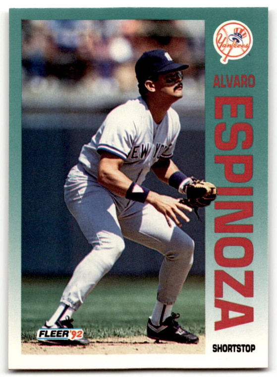 1992 Fleer #224 Alvaro Espinoza VG New York Yankees 