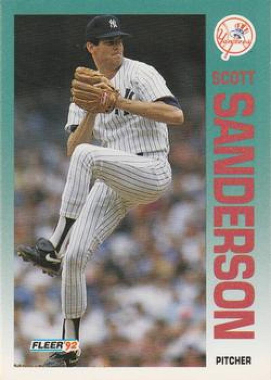 1992 Fleer #243 Scott Sanderson VG New York Yankees 