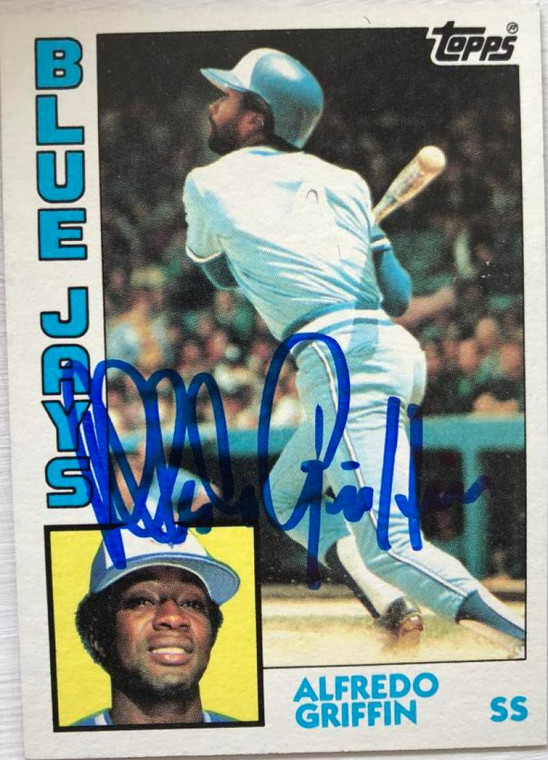 Alfredo Griffin Autographed 1984 Topps #76