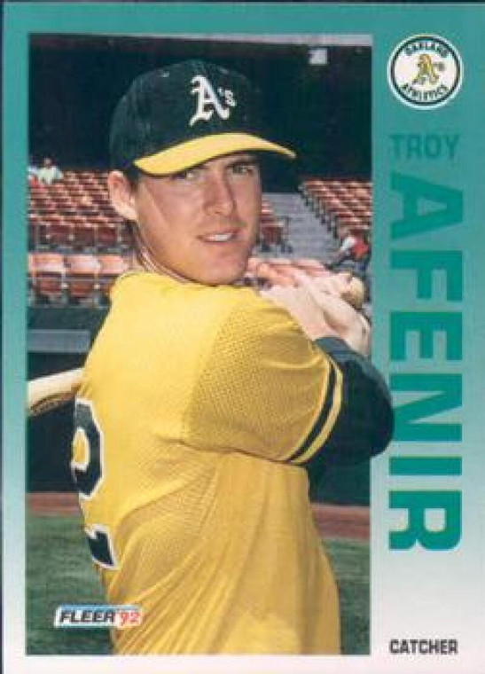 1992 Fleer #248 Troy Afenir VG Oakland Athletics 