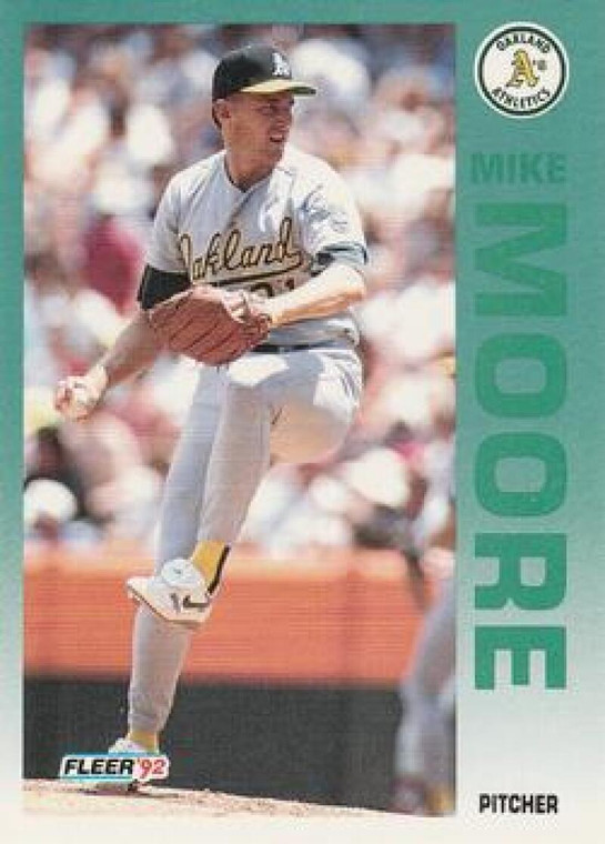 1992 Fleer #263 Mike Moore VG Oakland Athletics 