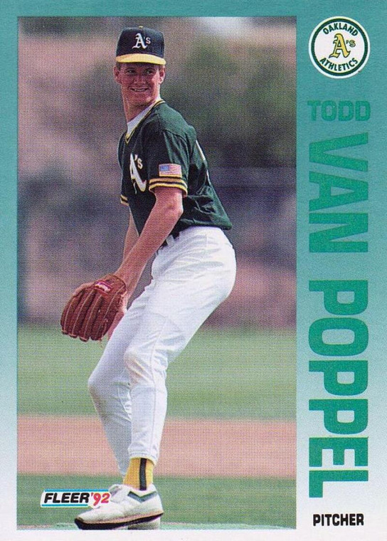 1992 Fleer #269 Todd Van Poppel VG Oakland Athletics 