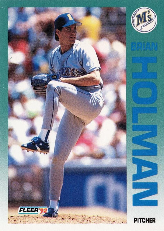 1992 Fleer #281 Brian Holman VG Seattle Mariners 
