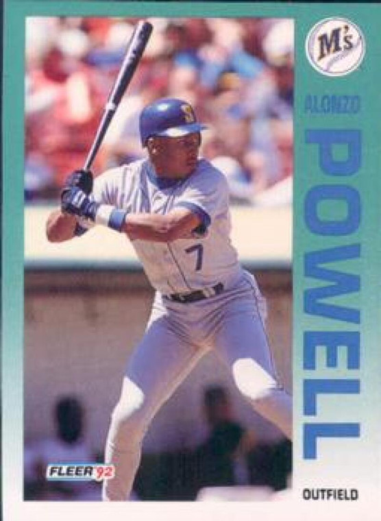 1992 Fleer #290 Alonzo Powell VG Seattle Mariners 