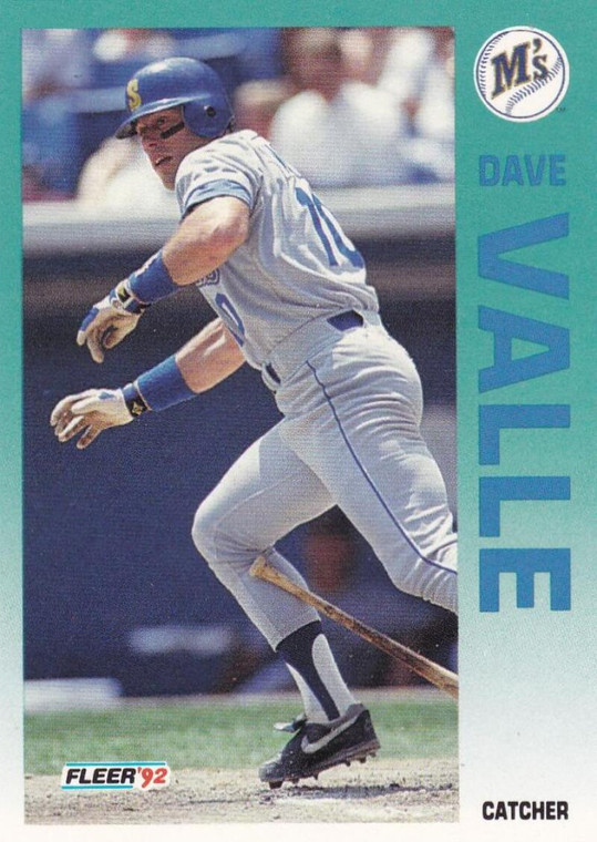 1992 Fleer #295 Dave Valle VG Seattle Mariners 