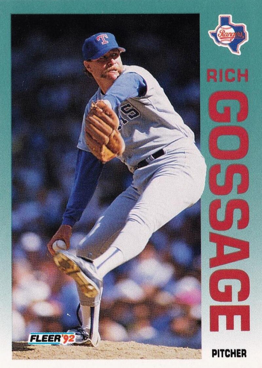 1992 Fleer #305 Rich Gossage VG Texas Rangers 