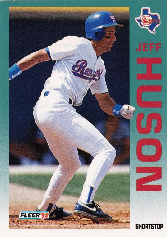 1992 Fleer #308 Jeff Huson VG Texas Rangers 