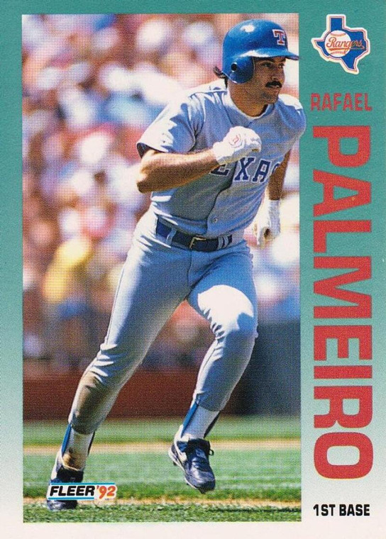 1992 Fleer #311 Rafael Palmeiro VG Texas Rangers 