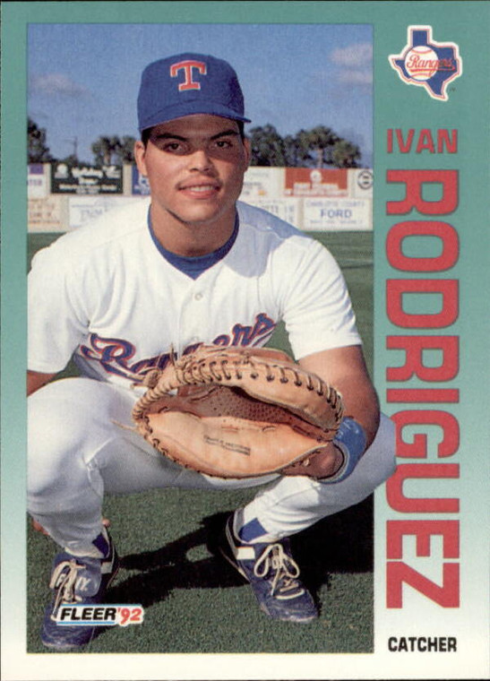 1992 Fleer #316 Ivan Rodriguez VG Texas Rangers 