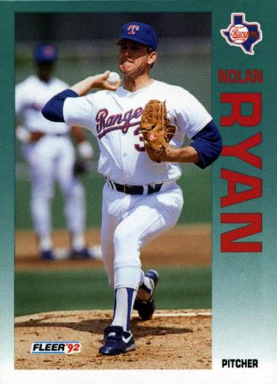 1992 Fleer #320 Nolan Ryan VG Texas Rangers 