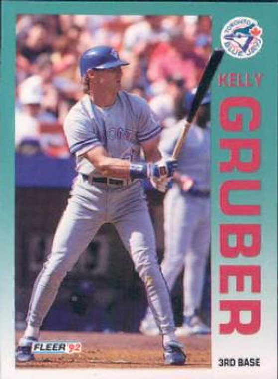 1992 Fleer #329 Kelly Gruber VG Toronto Blue Jays 