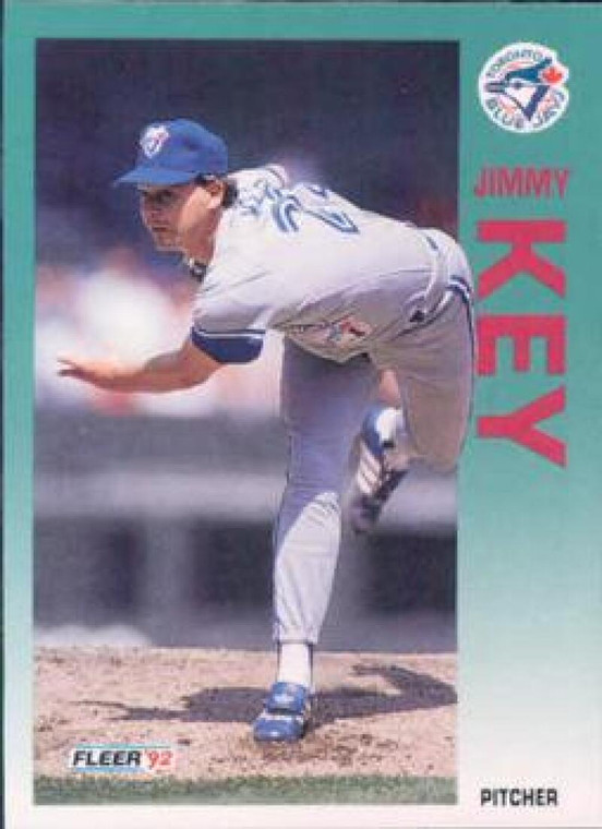 1992 Fleer #332 Jimmy Key VG Toronto Blue Jays 