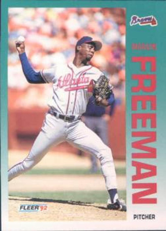 1992 Fleer #356 Marvin Freeman VG Atlanta Braves 