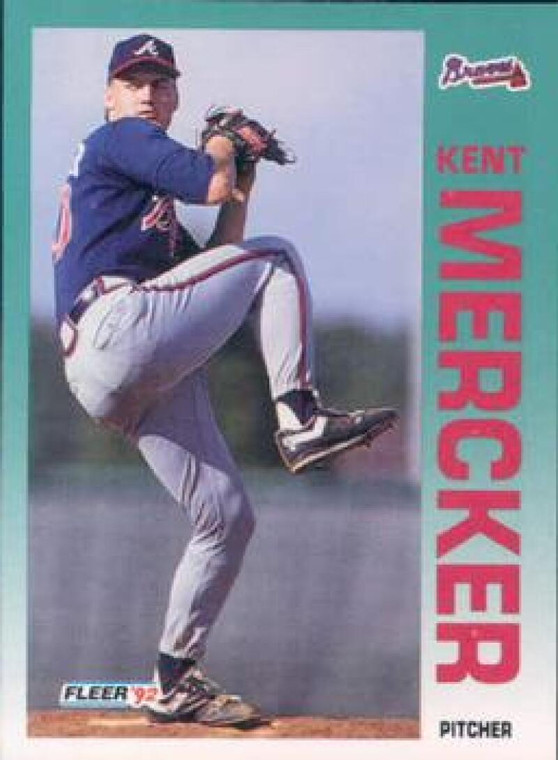 1992 Fleer #363 Kent Mercker VG Atlanta Braves 