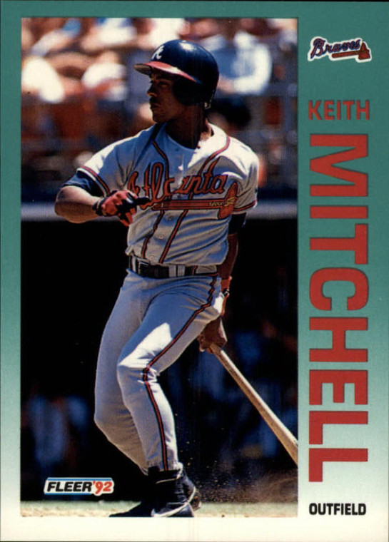 1992 Fleer #364 Keith Mitchell VG Atlanta Braves 