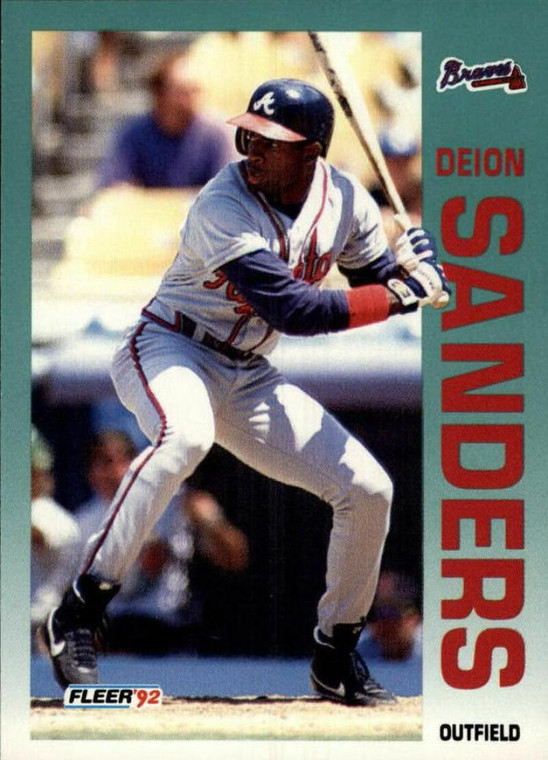 1992 Fleer #368 Deion Sanders VG Atlanta Braves 