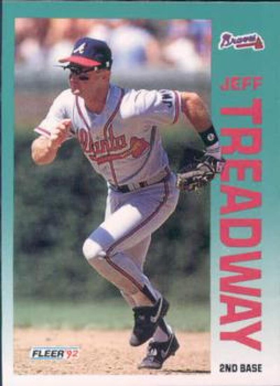 1992 Fleer #373 Jeff Treadway VG Atlanta Braves 