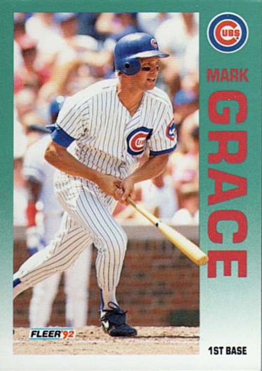 1992 Fleer #381 Mark Grace VG Chicago Cubs 