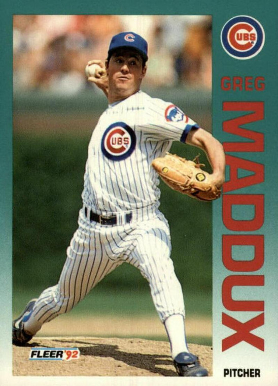 1992 Fleer #386 Greg Maddux VG Chicago Cubs 