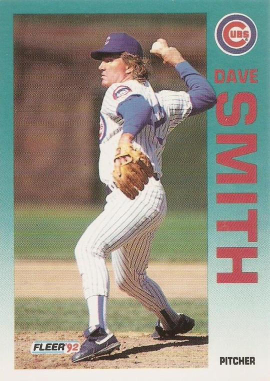 1992 Fleer #391 Dave Smith VG Chicago Cubs 