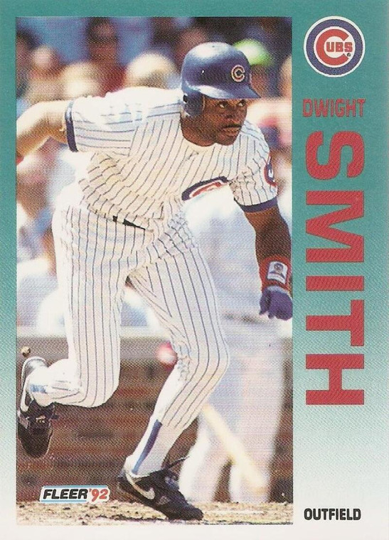 1992 Fleer #392 Dwight Smith VG Chicago Cubs 