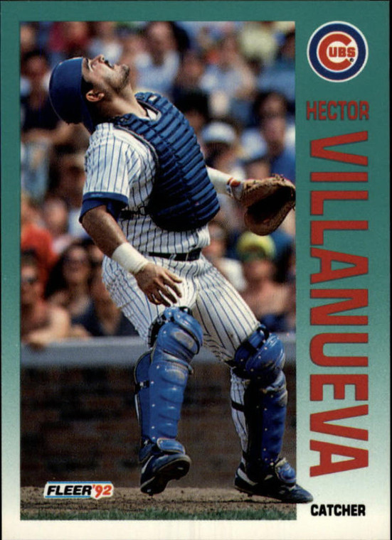 1992 Fleer #394 Hector Villanueva VG Chicago Cubs 