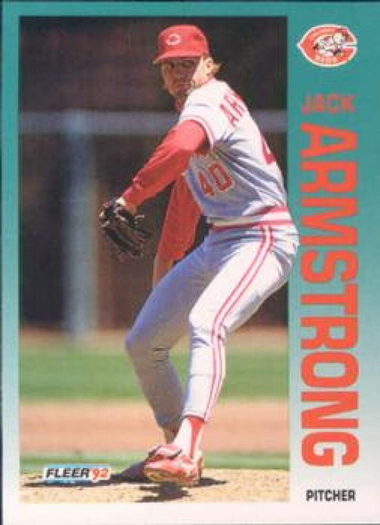 1992 Fleer #398 Jack Armstrong VG Cincinnati Reds 