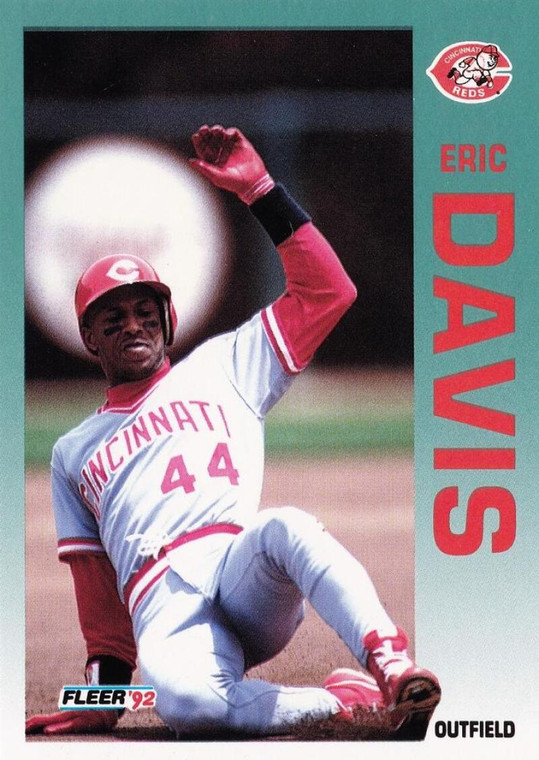 1992 Fleer #403 Eric Davis VG Cincinnati Reds 