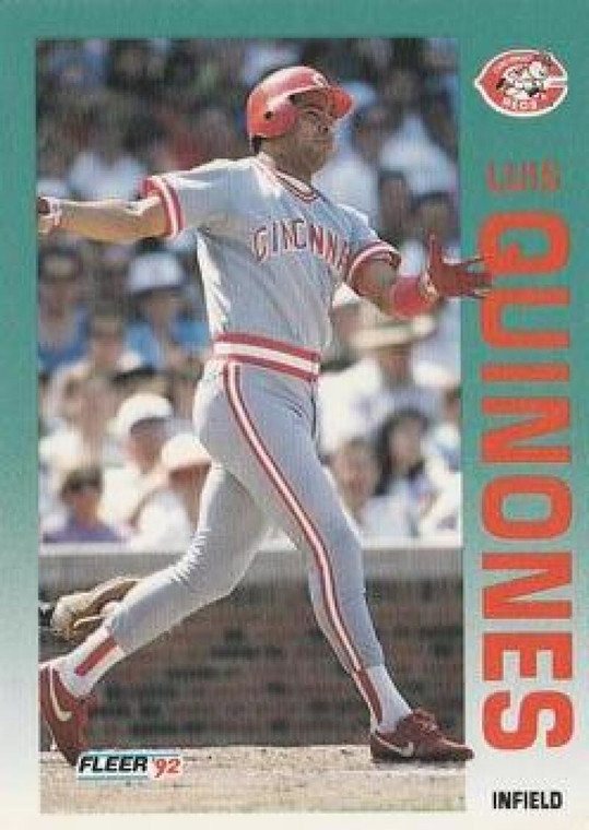1992 Fleer #417 Luis Quinones VG Cincinnati Reds 
