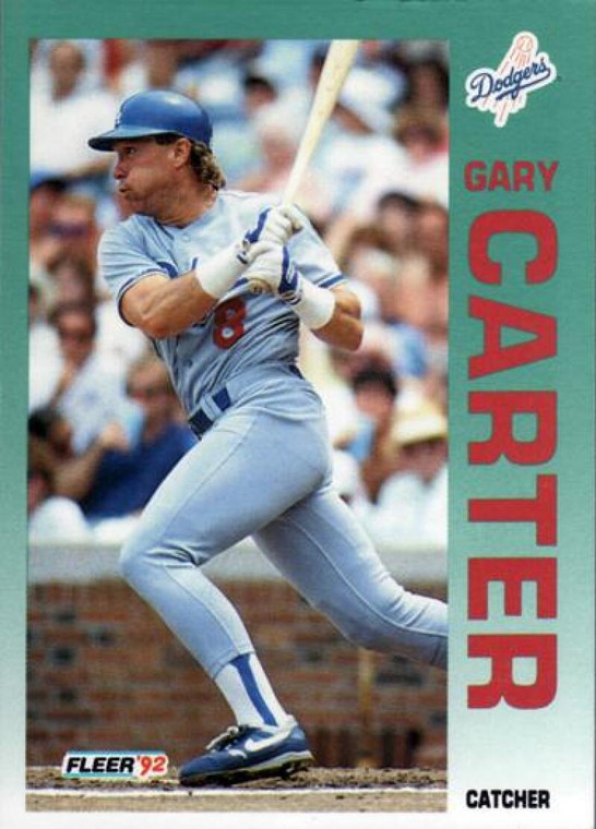 1992 Fleer #450 Gary Carter VG Los Angeles Dodgers 