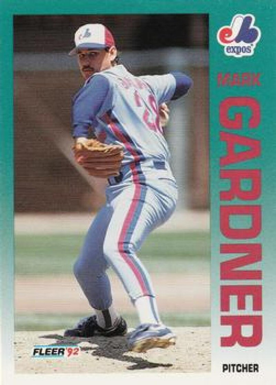 1992 Fleer #481 Mark Gardner VG Montreal Expos 