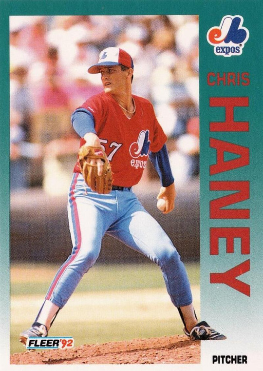 1992 Fleer #483 Chris Haney VG Montreal Expos 