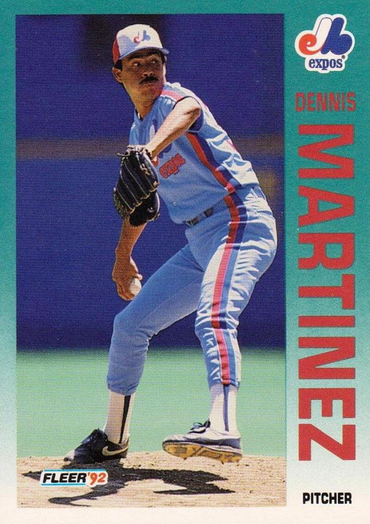 1992 Fleer #486 Dennis Martinez VG Montreal Expos 