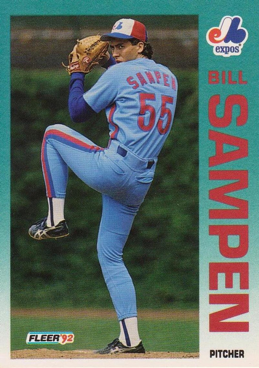 1992 Fleer #492 Bill Sampen VG Montreal Expos 