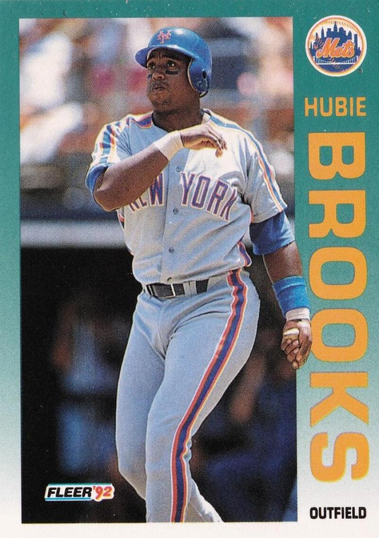 1992 Fleer #496 Hubie Brooks VG New York Mets 