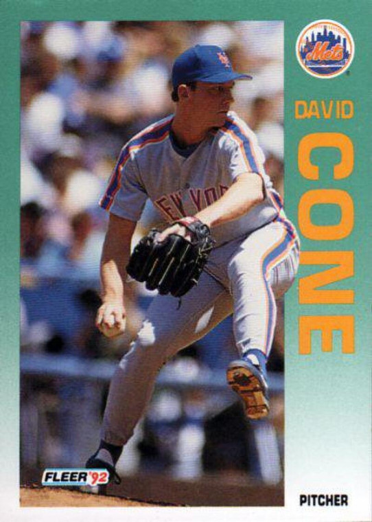1992 Fleer #501 David Cone VG New York Mets 