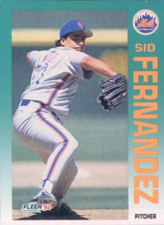 1992 Fleer #503 Sid Fernandez VG New York Mets 
