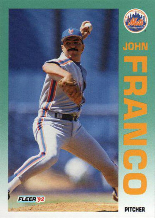 1992 Fleer #504 John Franco VG New York Mets 